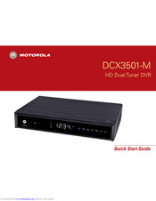 Motorola DCX3501-M Quick Start Manual