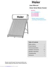 haier GV150REMB User Manual