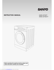 Sanyo AWD-D700T Instruction Manual