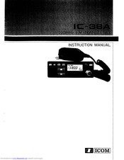 ICOM IC-38A Instruction Manual