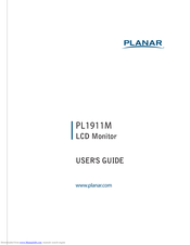 Planar PL1911M User Manual