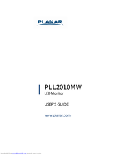 Planar PLL2010MW User Manual