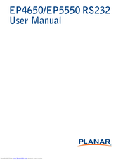 Planar EP5550 User Manual
