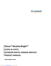 Planar WeatherBright LC3251 Product Manual