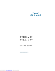 Planar PT1701M(U) User Manual