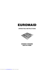 Euromaid domino cookers built in hobs Operating Instructions Manual