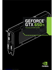 Nvidia Geforce Gtx 650 Ti Manuals Manualslib