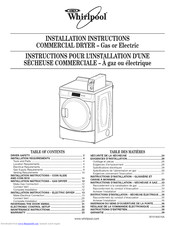 Whirlpool CGW9100VQ0 Installation Manual