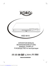 Xoro HSD 8410 User Manual