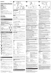 Sony ECM322BMP Operating Instructions