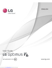 LG Optimux F6 User Manual