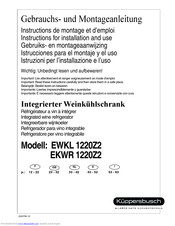 Kuppersbusch EKWR 1220Z2 Instruction Manual
