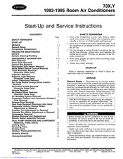 Carrier 73Y Start-Up And Service Instructions