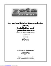 Zeta ZNDC Installation And Operating Manual