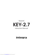 Integra KEY-2.7 Instruction Manual