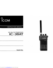 ICOM IC-3SAT Instruction Manual