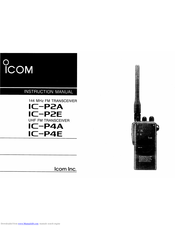 ICOM IC-P4E Instruction Manual