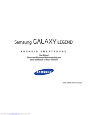 Samsung Galaxy Legend User Manual