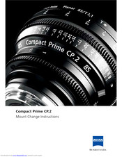Zeiss Compact Prime CP.2 85/T2.1 Manual
