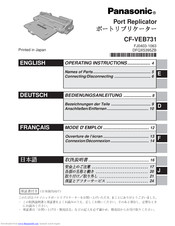 Panasonic CFVEB731 Operating Instructions Manual