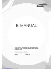 SAMSUNG UN46F7500 E-Manual