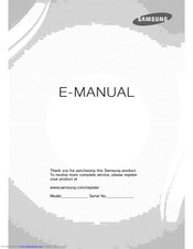 SAMSUNG UN50F5500 E-Manual