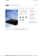 Samsung SE-208AB Manual