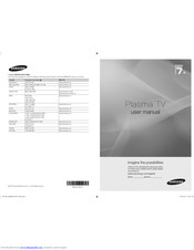 Samsung PS58C7000 User Manual