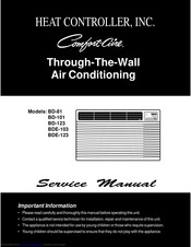 Heat Controller Comfort-Aire BDE-103 Service Manual