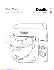 Dualit Stand Mixer Instruction Manual & Guarantee