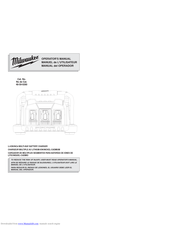 Milwaukee 48-59-0280 Operator's Manual