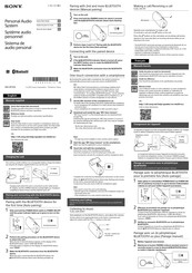 Sony SRS-BTS50 System Manual