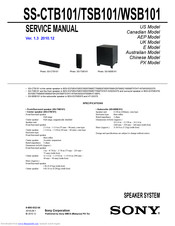 Sony SS-TSB101 Service Manual