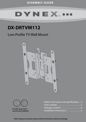 Dynex DX-DRTVM112 Safety Information Manual