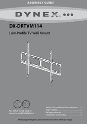 Dynex DX-DRTVM114 Assembly Manual