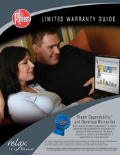 Rheem Prestige RASL-JEC Warranty Manual