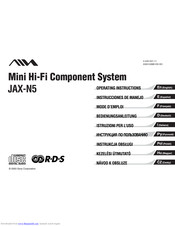 AIWA JAX-N5 Operating Instructions Manual
