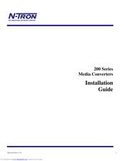 N-Tron 202MCE-ST-40 Installation Manual