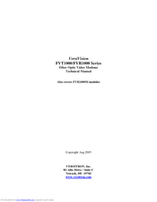Versitron FVT1000 Series Technical Manual