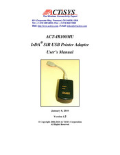 Actisys ACT-IR100MU User Manual