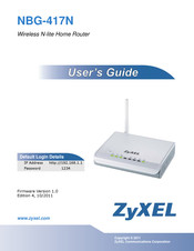 ZyXEL Communications NBG-417N User Manual