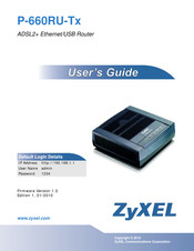 ZyXEL Communications P-660RU-T1 v3s User Manual