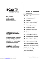 Boss marine MR1200PA User Manual