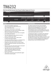 Behringer EUROCOM TN6232 Product Overview