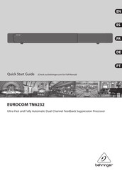Behringer EUROCOM TN6232 Quick Start Manual
