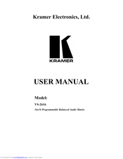 Kramer VS-2616 User Manual
