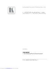 Kramer VM-2DP User Manual