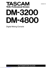 Tascam DM-4800 Manual
