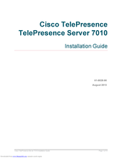Cisco TelePresence Server 7010 Installation Manual