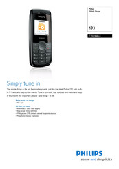 Philips CT0193BLK/00 Specifications